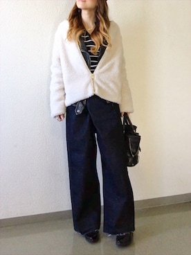 mueさん（レディース・158cm）の冬コーディネート