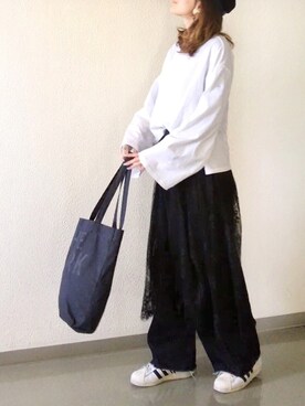 「THE PARK・ING GINZA（ザパーキングギンザ）のアイテム」を使った、mueさん（レディース・158cm）の春コーディネート