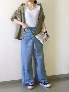 mueさん（レディース・158cm）の春コーディネート