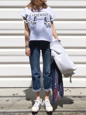 mueさん（レディース・158cm）の春コーディネート