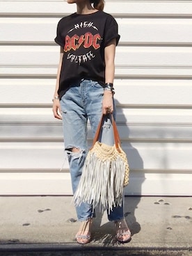 「Cher（シェル）のアイテム」を使った、mueさん（レディース・158cm）の春コーディネート