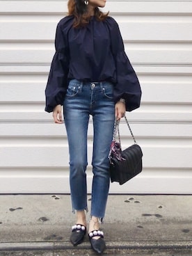 mueさん（レディース・158cm）の春コーディネート