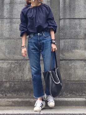 mueさん（レディース・158cm）の秋コーディネート