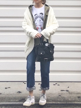 mueさん（レディース・158cm）の秋コーディネート