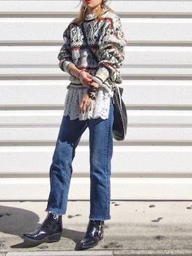 mueさん（レディース・158cm）の秋コーディネート