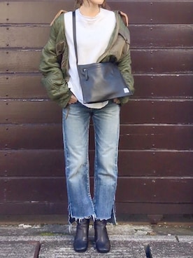 Deuxieme Classe(ドゥーズィエムクラス)の「CELERI Side Slit Denim ...