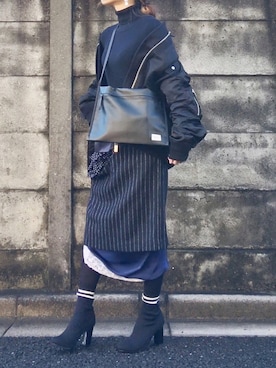 mueさん(レディース・158cm)の冬コーディネート