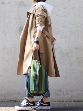 mueさん（レディース・158cm）の春コーディネート