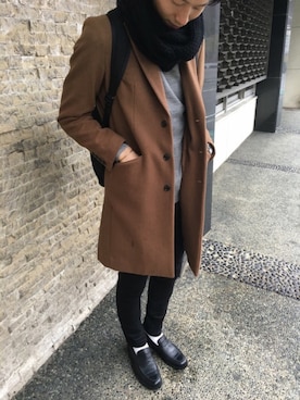 「URBAN RESEARCH（アーバンリサーチ）のアイテム（その他シューズ）」を使った、なつさん（メンズ・182cm）の冬コーディネート