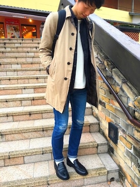「URBAN RESEARCH（アーバンリサーチ）のアイテム（その他シューズ）」を使った、なつさん（メンズ・182cm）の春コーディネート