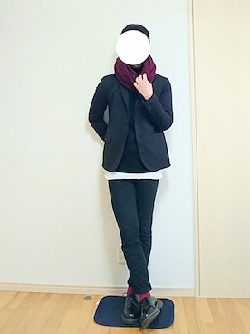 「Daniel Wellington（ダニエルウェリントン）の【Daniel Wellington】レザーバンド３６ＭＭ（アナログ腕時計）」を使った、しゅんちゃんさん（メンズ・169cm）の冬コーディネート