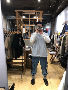 「Nothing special（ナッシングスペシャル）のアイテム」を使った、じゅんさん（メンズ・172cm）の春コーディネート