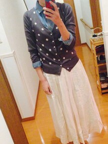 People Tree | コットン刺繍入ロングスカート(スカート)