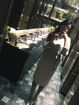 「VIS（ビス）のアイテム（セットアップ）」を使った、Nicole 💕さん（レディース・168cm）の冬コーディネート