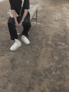 「A-COLD-WALL*(アコールドウォール)のアイテム(バッグ)」を使った、Tsukayuさん(メンズ・165cm)の冬コーディネート