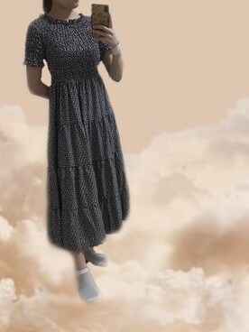 「プラリネのアイテム（ワンピース/ドレス、ブラック系）」を使った、mamimamiさん（レディース・155cm）の夏コーディネート