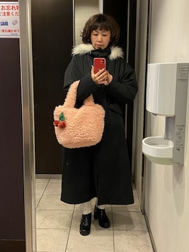 「ROOTOTE（ルートート）のアイテム」を使った、うりんこ。さん（キッズ・120cm）の冬コーディネート