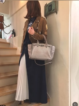 「Yasutoshi Ezumi（ヤストシエズミ）のアイテム」を使った、Yukinob2ndさん（レディース・156cm）の春コーディネート