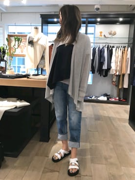「LD TUTTLE（エルディータートル）のアイテム（サンダル）」を使った、Yukinob2ndさん（レディース・156cm）の夏コーディネート