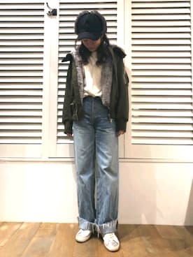 「N2B」｜「アイテム（ブルゾン）」を使った、Yukinob2ndさん（レディース・156cm）の秋コーディネート