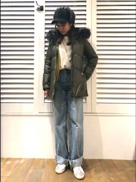 「TATRAS」｜「アイテム（カーディガン/ボレロ）」を使った、Yukinob2ndさん（レディース・156cm）の冬コーディネート