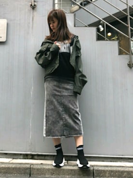 「MM6 Maison Margiela（ｴﾑｴﾑｼｯｸｽ ﾒｿﾞﾝ ﾏﾙｼﾞｪﾗ）のアイテム（ジャケット/アウター）」を使った、Yukinob2ndさん（レディース・156cm）の夏コーディネート