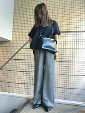 「EZUMi（エズミ）のアイテム（その他パンツ）」を使った、Yukinob2ndさん（レディース・156cm）の夏コーディネート