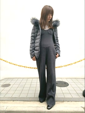 「TATRAS」｜「アイテム（オールインワン・サロペット）」を使った、Yukinob2ndさん（レディース・156cm）の秋コーディネート