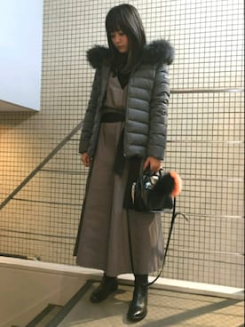 「TATRAS」｜「アイテム（財布/小物）」を使った、Yukinob2ndさん（レディース・156cm）の秋コーディネート