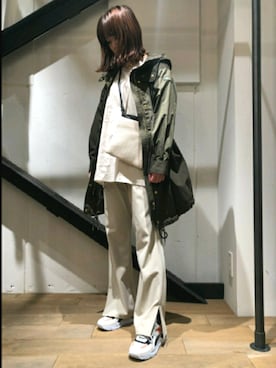 「TATRAS」｜「アイテム（モッズコート）」を使った、Yukinob2ndさん（レディース・156cm）の冬コーディネート