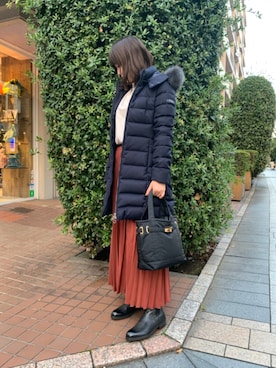 「TATRAS」｜「アイテム（トートバッグ）」を使った、Yukinob2ndさん（レディース・156cm）の秋コーディネート