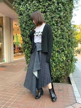 「MSGM（エムエスジーエム）のアイテム」を使った、Yukinob2ndさん（レディース・156cm）の秋コーディネート