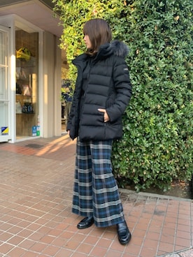 「TATRAS」｜「アイテム（スウェット）」を使った、Yukinob2ndさん（レディース・156cm）の秋コーディネート