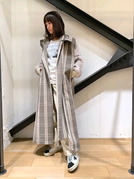 「FEMMENT（ファモン）のアイテム（ジャケット/アウター）」を使った、Yukinob2ndさん（レディース・156cm）の冬コーディネート