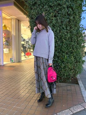 「MSGM（エムエスジーエム）のアイテム」を使った、Yukinob2ndさん（レディース・156cm）の冬コーディネート