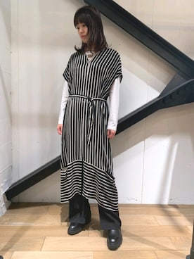 「ANNE MARIE CHAGNON（アンマリーシャニョン）のアイテム」を使った、Yukinob2ndさん（レディース・156cm）の冬コーディネート
