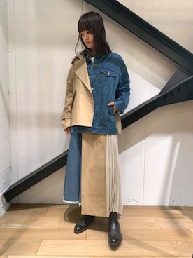 「THE KEIJI（ザ ケイジ）のアイテム」を使った、Yukinob2ndさん（レディース・156cm）の冬コーディネート