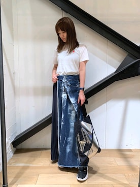 「THE KEIJI（ザ ケイジ）のアイテム」を使った、Yukinob2ndさん（レディース・156cm）の春コーディネート