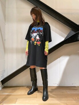 「MSGM（エムエスジーエム）のアイテム」を使った、Yukinob2ndさん（レディース・156cm）の秋コーディネート