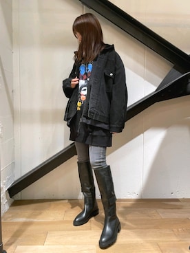 「MSGM（エムエスジーエム）のアイテム」を使った、Yukinob2ndさん（レディース・156cm）の秋コーディネート