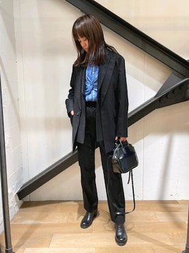 「THE KEIJI（ザ ケイジ）のアイテム」を使った、Yukinob2ndさん（レディース・156cm）の秋コーディネート