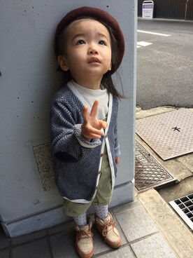 「春意識」｜miperoさん（キッズ・80cm）の春コーディネート