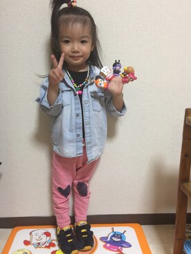 「PATRICK（パトリック）のアイテム」を使った、miperoさん（キッズ・80cm）の秋コーディネート