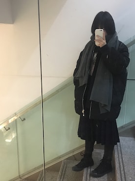 绵さん（キッズ・155cm・10代）の冬コーディネート