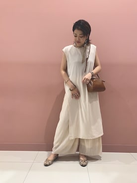 「SMELLY（スメリー）のアイテム（財布/小物）」を使った、CHIBANAさん（レディース・160cm）の夏コーディネート
