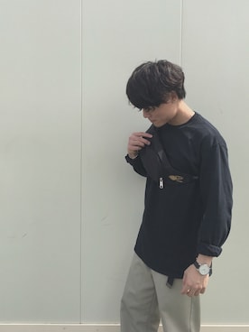 「アイテム（バングル/リストバンド）」を使った、けんたさん（メンズ・165cm・20代）の秋コーディネート
