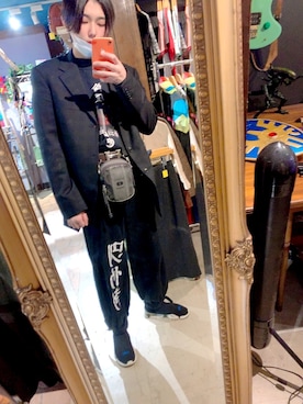 「LONELY/論理（ロンリー）のアイテム（パンツ）」を使った、Rさん（メンズ・174cm）の冬コーディネート