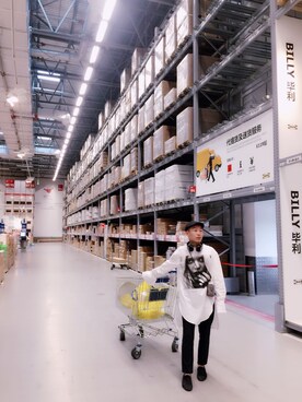 「アイテム（スリッポン、その他）」を使った、Mr_HDXさん（メンズ・170cm）の春コーディネート