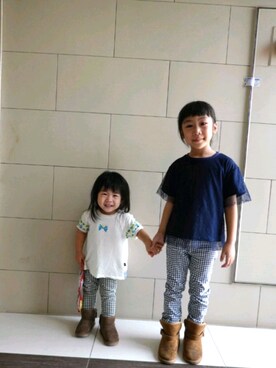 「BEAUTY&YOUTH UNITED ARROWS(ビューティーアンドユースユナイテッドアローズ)のアイテム」を使った、Reenaさん(キッズ・110cm)の秋コーディネート