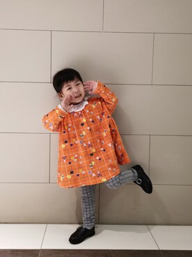 「Petit jam（プチジャム）のアイテム」を使った、Reenaさん（キッズ・90cm）の秋コーディネート